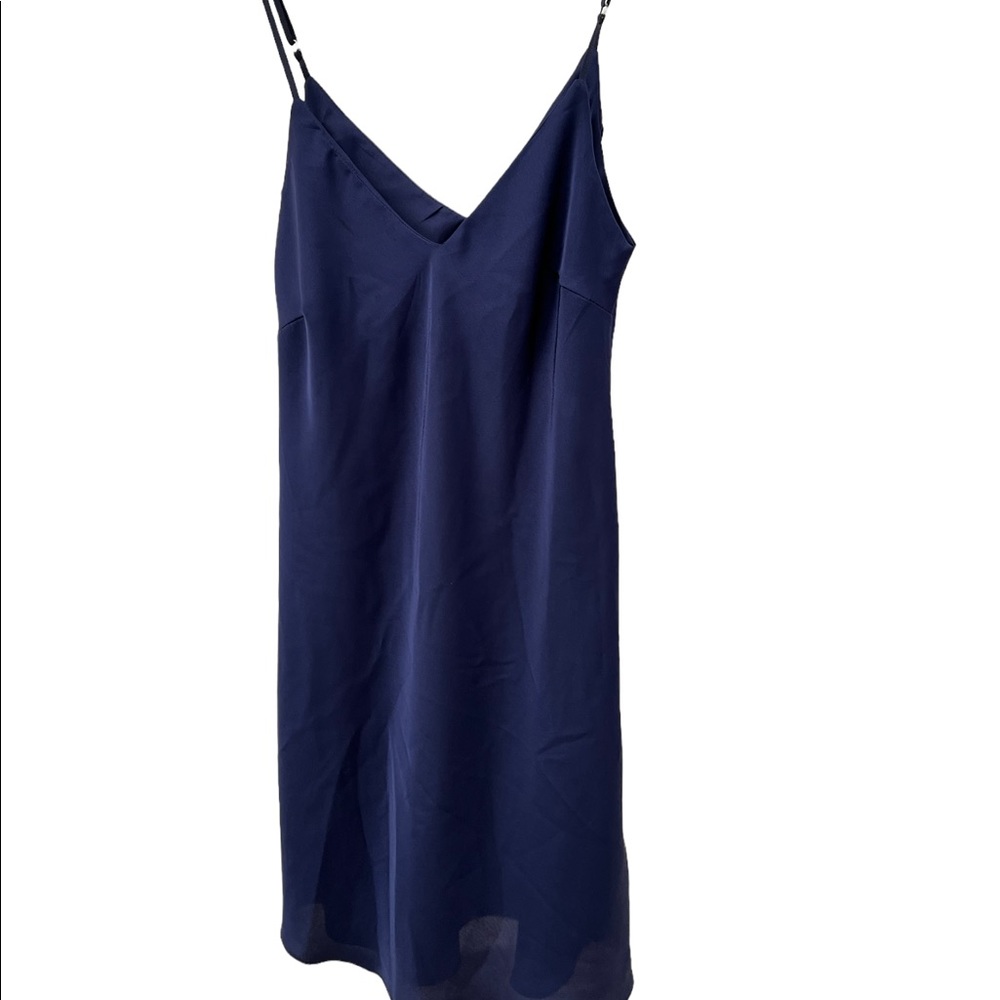 Silk dress , blue